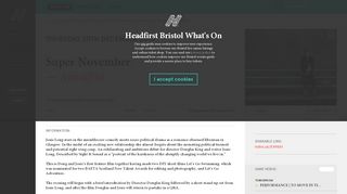 
                            3. Super November, Arnolfini – Headfirst Bristol