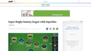 
                            13. Super Rugby fantasy league with SuperBru | Stuff.co.nz