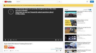 
                            8. Super Safe GPS Vehicle Tracking Device Ad 1 - YouTube