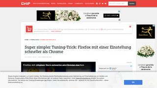 
                            8. Super simpler Tuning-Trick: Firefox mit einer Einstellung schneller ...