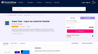 
                            6. Super User - Log in as customer - PrestaShop Addons