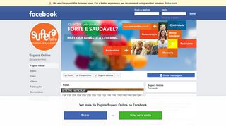 
                            13. Supera Online - Página inicial | Facebook