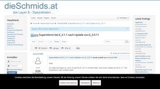 
                            7. SuperAdmin bei E_3.1.1 nach Update von E_3.0.11 - Tipps und Tricks ...