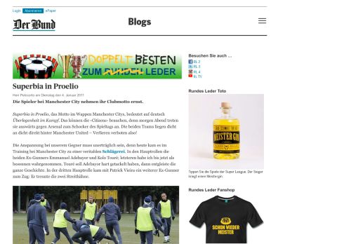 
                            9. Superbia in Proelio | «Zum Runden Leder» - Blogs - Der Bund