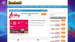
                            11. Superbigwin.com welcomes Fruity Casa (includes 20 free spins When ...