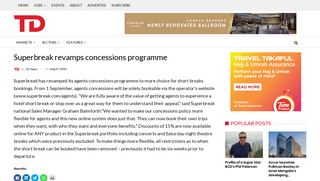 
                            6. Superbreak revamps concessions programme - Travel Daily Media