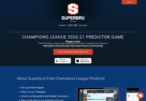 
                            7. Superbru - Champions League 2018 Predictor Game