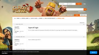 
                            3. Supercell login - Supercell Community Forums