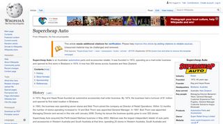 
                            8. Supercheap Auto - Wikipedia