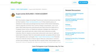 
                            10. Supercombo DUOLINGO + KHAN ACADEMY - Duolingo Forum