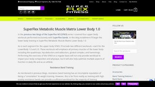 
                            11. SuperFlex Metabolic Muscle Matrix Lower Body 1.0 - SuperFlex ...