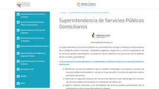 
                            9. Superintendencia de Servicios Públicos Domiciliarios