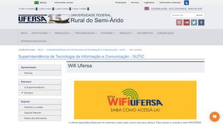 
                            2. Superintendência de Tecnologia da Informação e ... - SUTIC - Ufersa