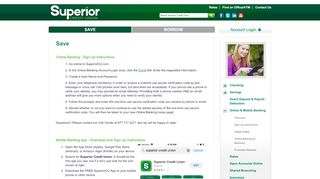 
                            9. Superior Credit Union - Save - Online & Mobile Banking - Sign Up ...