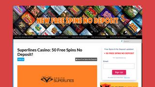 
                            7. Superlines Casino - New Free Spins No Deposit