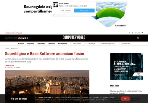 
                            11. Superlógica e Base Software anunciam fusão | Computerworld