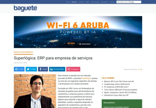 
                            10. Superlógica: ERP para empresa de serviços | Notícias | Baguete