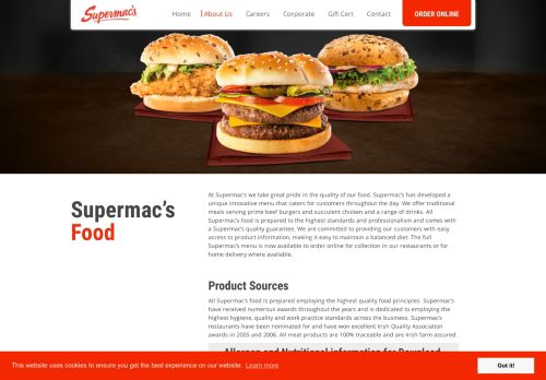 
                            5. Supermac's food | Order online from the Supermac's menu