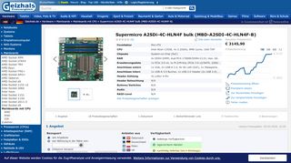 
                            9. Supermicro A2SDi-4C-HLN4F bulk ab € 3017,90 (2019 ... - Geizhals