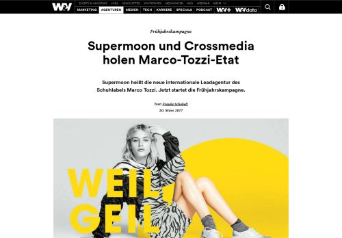 
                            12. Supermoon und Crossmedia holen Marco-Tozzi-Etat | W&V