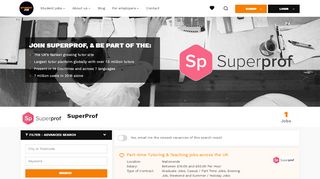 
                            10. SuperProf Vacancies | StudentJob UK