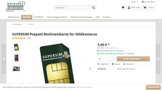 
                            4. SUPERSIM Multi-Net Prepaid SIM-Karte | Seissiger-wildkamera.eu