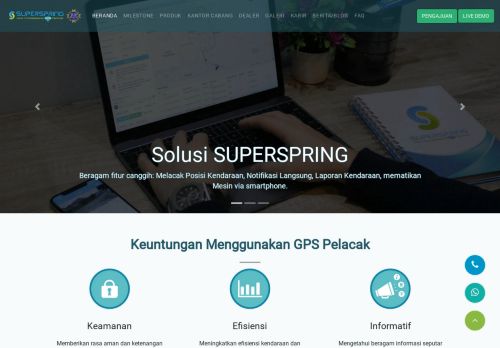 
                            8. SUPERSPRING Official Website, Ahlinya GPS Pelacak Kendaraan ...