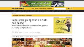 
                            13. Superstore going all in on click-and-collect - Brandon Sun