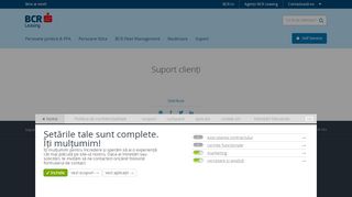 
                            3. Suport clienți - BCR Leasing