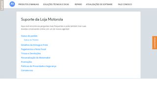 
                            4. Suporte Loja online - Motorola