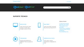 
                            7. Suporte Técnico - RealPlayer