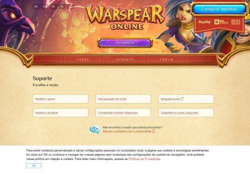 
                            1. Suporte - Warspear Online