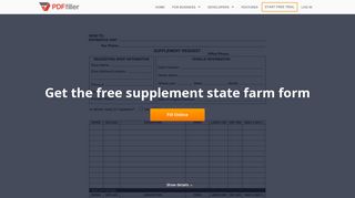 
                            2. Supplement State Farm - Fill Online, Printable, Fillable, Blank | PDFfiller