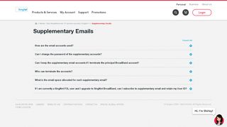 
                            3. Supplementary Emails | Singtel