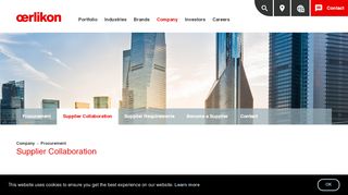 
                            11. Supplier Collaboration | Oerlikon