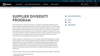 
                            5. Supplier Diversity Programs | Abbott U.S.