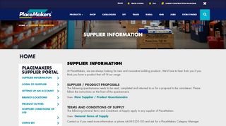 
                            3. Supplier Information - Placemakers
