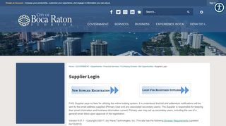 
                            10. Supplier Login | Boca Raton, FL