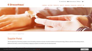 
                            4. Supplier Portal | Dresselhaus