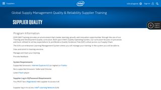 
                            10. Supplier Quality Training Documents and Information - Supplier.Intel ...