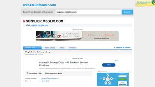 
                            8. supplier.moglix.com at WI. Moglix Seller Gateway :: Login