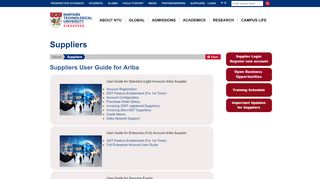 
                            3. Suppliers User Guide for Ariba - Nanyang Technological University