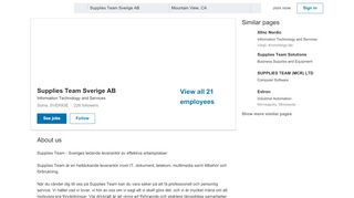 
                            6. Supplies Team Sverige AB | LinkedIn