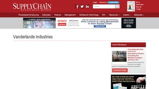 
                            11. Supply Chain Management Review - Vanderlande Industries