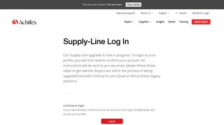 
                            3. Supply-Line Log In - Achilles | Achilles