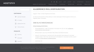 
                            7. Support: Allgemeine E-Mail-Konfiguration | Hoststar