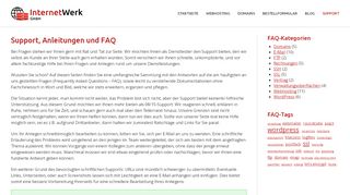 
                            10. Support, Anleitungen und FAQ - InternetWerk GmbH