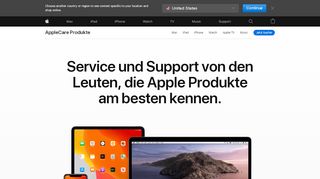 
                            2. Support – AppleCare – Apple (CH)