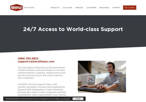 
                            3. Support - B2W Software