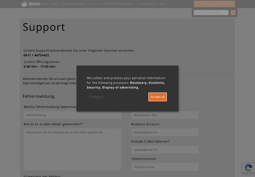 
                            4. Support - BRAINYOO Cloud Lernsoftware - die Lernkartei zum ...